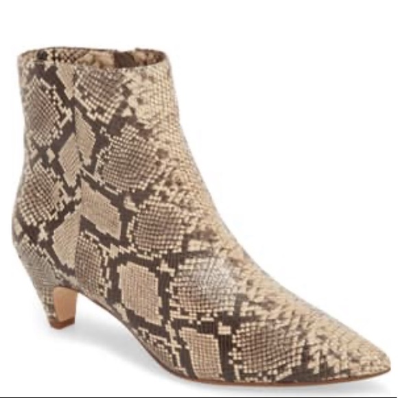 Splendid Nettie Leather Snake Bootie - Picture 6 of 8